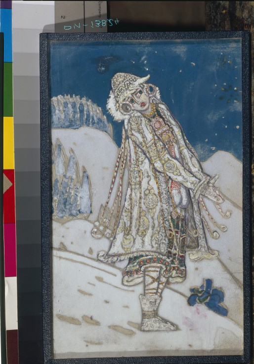 Costume design for the theatre play Snow Maiden by A. Ostrovsky from Nikolai Konstantinow. Roerich