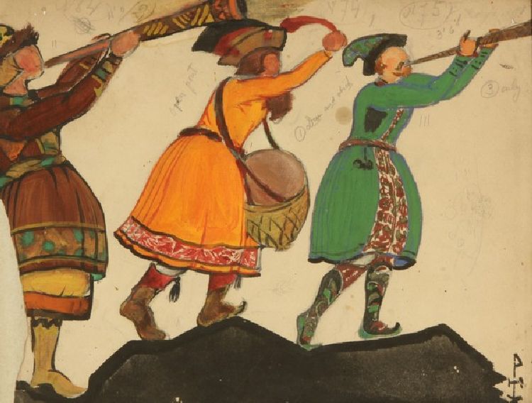 Kostümentwurf zur Oper Schneeflöckchen von N. Rimski-Korsakow from Nikolai Konstantinow. Roerich