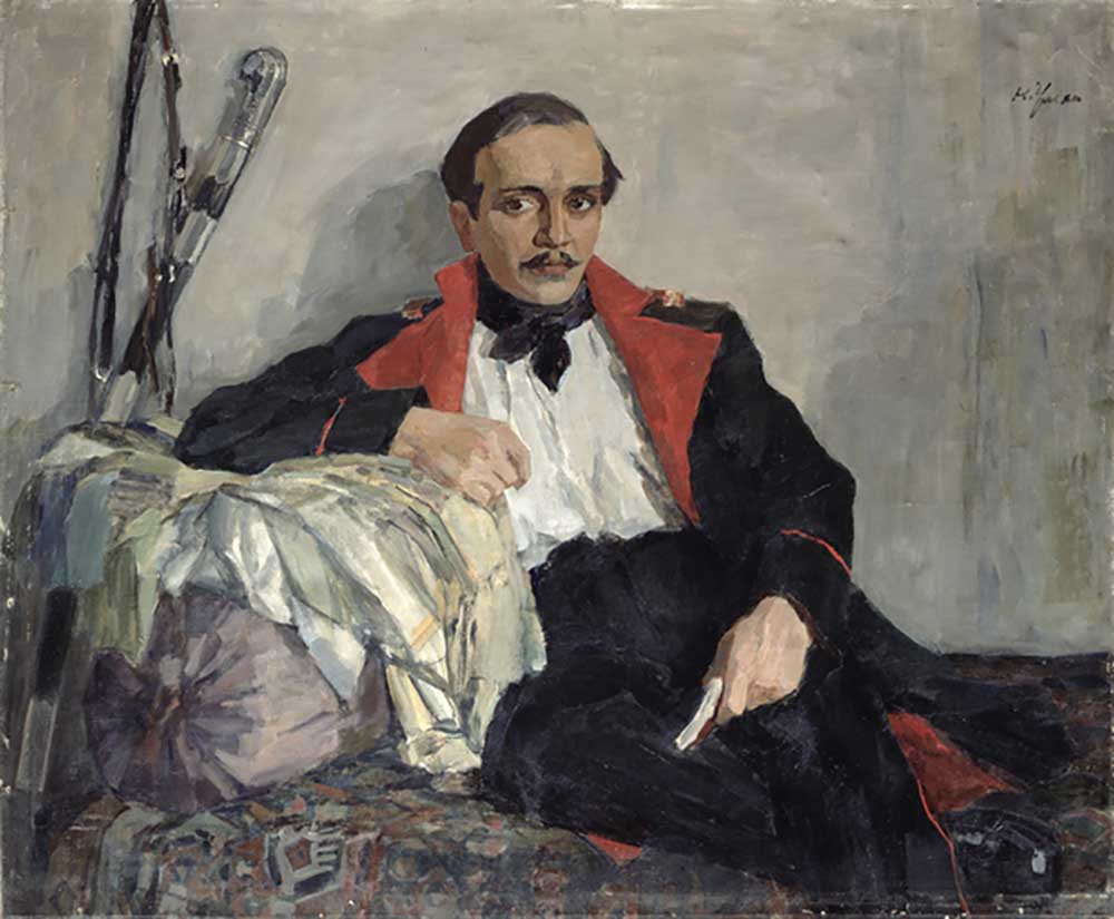 Porträt von Michail Lermontov (1814-1841) 1941 from Nikolai Pavlovich Ulyanov