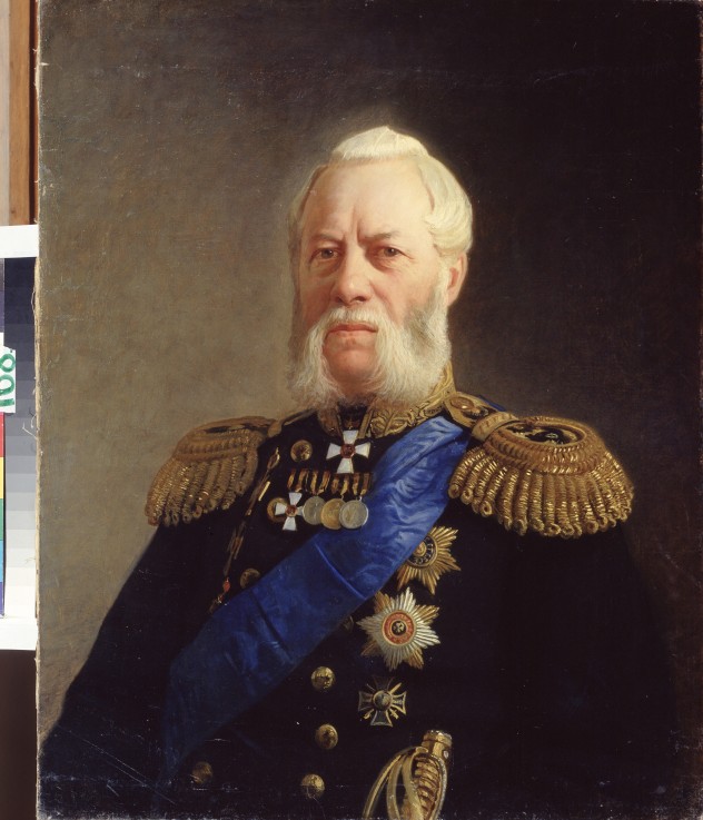 Portrait of Admiral Alexander Panfilov (1808-1874) from Nikolai Nikolajewitsch Ge