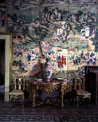 The 'Sala Cinese' (Chinese Room) detail of furnishings (photo) (see also 106254-55) from 
