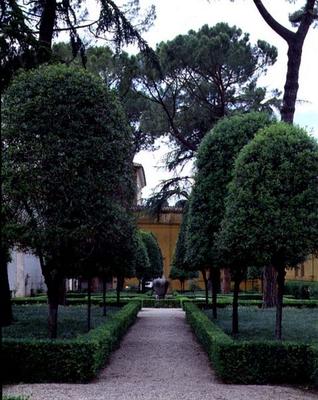 View of the garden, detail of the parterre, designed by Giorgio Vasari (1511-74) Giacomo Vignola (15 from 