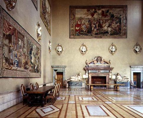 The 'Sala delle Fatiche d'Ercole' (Hall of the Labours of Hercules) designed by Antonio da Sangallo from 