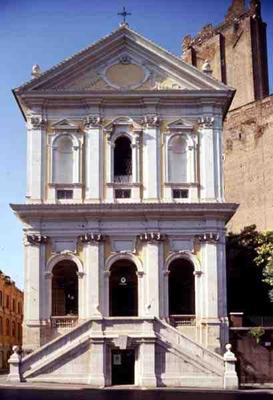Facade of the church (photo) from 