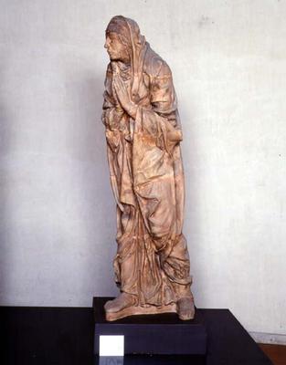 Angel from an Annunciation scene, sculpture by School of Mantua (terracotta) from 