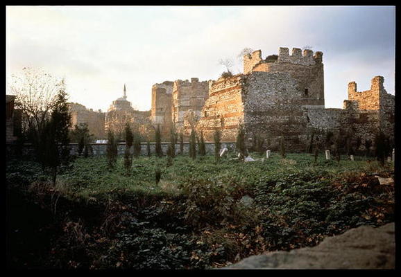 The city walls at Fener, built by Theodosius II, 413-447 (photo) from 