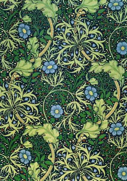Seaweed Wallpaper Design, designed by William Morris (1834-96), printed by John Henry Dearle (1860-1 from 