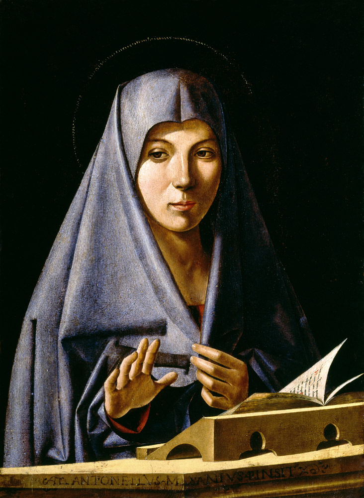 Antonello da Saliba, Maria der Verkuend. from 