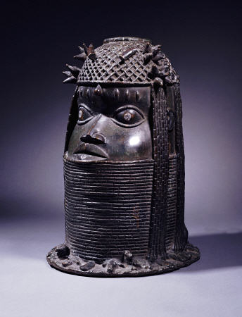 A Benin Bronze Head, C from 