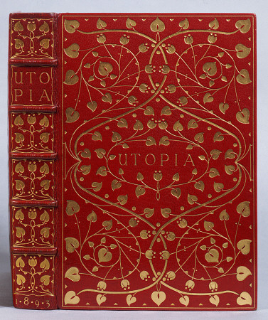 A Crushed Red Levant Morocco Gilt Binding Of Utopia By Sir Thomas More from 