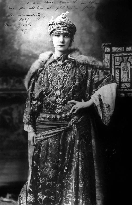 Actress Sarah Bernhardt in New York from 
