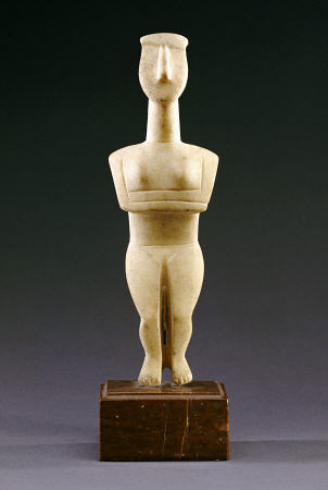 A Cycladic Marble Female Figure from 