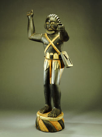 A Fine And Rare Fon Male Allegorical Figure Possibly Representing Gezo, The First Ruler Of Dahomey, from 