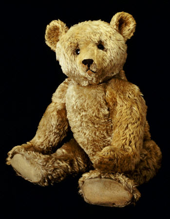 A Fine Steiff Pale Golden Plush Covered Teddy Bear With Large Deep Set Black Button Eyes, Circa 1910 from 