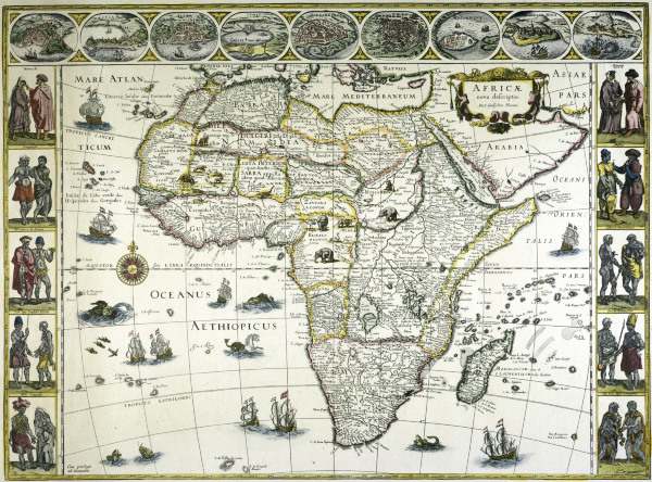 Africa, Map from 