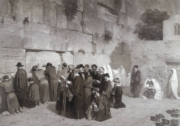 Alexandre Bida, Klagemauer in Jerusalem from 