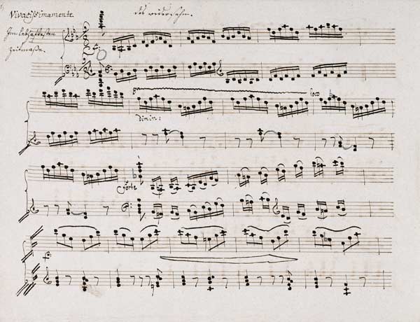 Copyist''s Manuscript Of The Second And Third Movements, Abwesenheit And Das Wiedersenhen Of The Pia from 