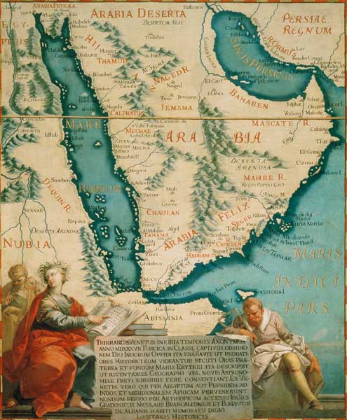 Arabien, Landkarte 1540/1761 / Venedig from 