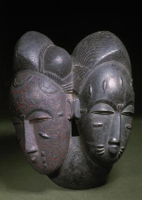 Afrikan.Zwillingsmaske der Baule