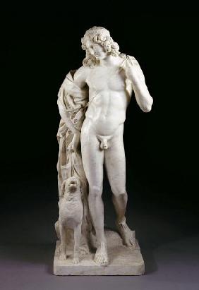 A Lifesize White Marble Figure Of Meleager