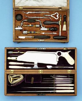 An Ivory Steel And Brass Amputation Set, C