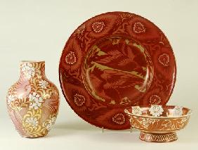A Selection  Of Pottery Designed By William De Morgan (1839-1917)
