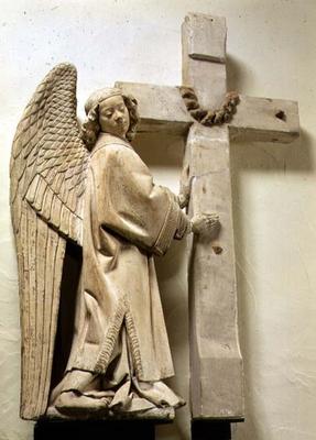 Angel holding a Large Crucifix (plaster) from 