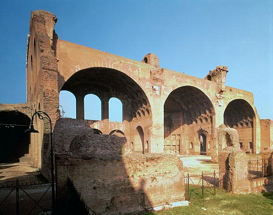 Basilica of Maxentius or Constantine, Late Roman Period, c.300 from 