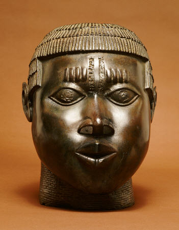 Benin Bronze Head from 