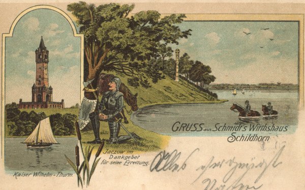 Berlin, Grunewaldturm, Postkarte 1903 from 