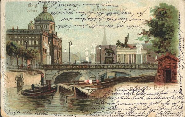 Berlin, Stadtschloß, Schloßbrücke from 