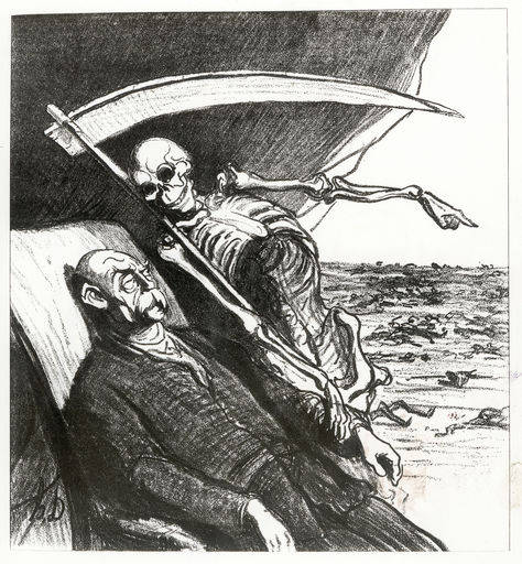 Bismarcks Alptraum 1870/Karikatur. from 