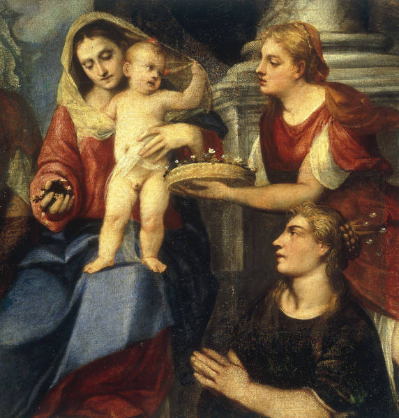 Bonifazio Veronese, Maria mit Hlgen. from 