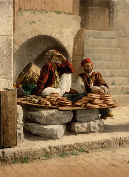 Brotverkäufer in Jerusalem from 