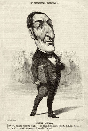 B.Th.J.Lacrosse / Karikatur v.Daumier from 