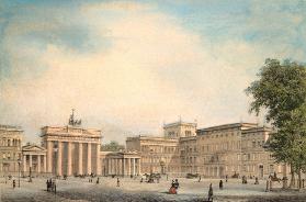Berlin, Brandenburger Tor, um 1850