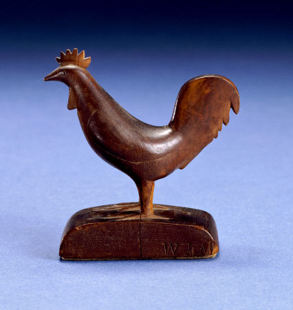 Carved Figure Of A Rooster from 