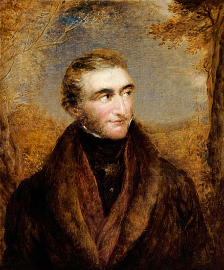 Portrait Of John Mallord William Turner, Half-Length, In A Brown Jacket, In A Landscape from 