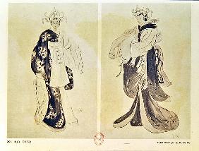 Costume designs for the opera ''Turandot'' by Giacomo Puccini (1858-1924) by Cozzi, Iudi
