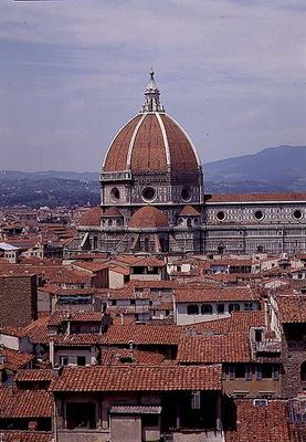 Cupola of the cathedral designed by Filippo Brunelleschi (1377-1446), 1418-36 (photo) from 