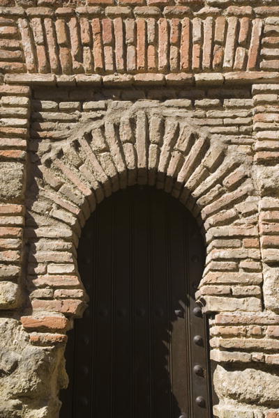 Detail of an arch in the Alcazaba, Malaga, Costa del Sol (photo)  from 