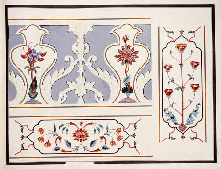 Details Of The Mosaics At The Taj Mahal from 