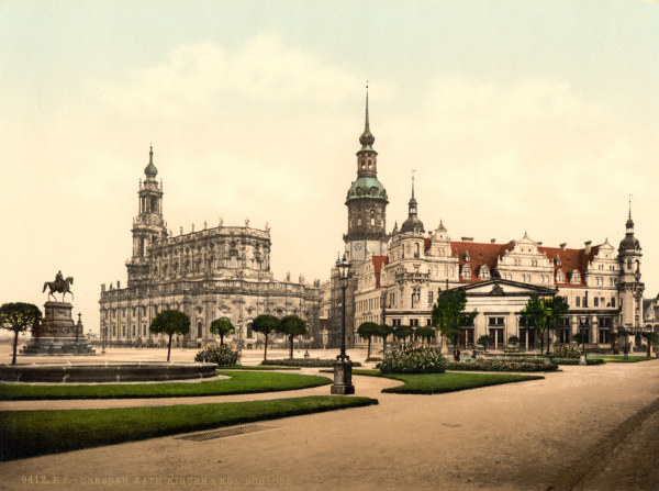 Dresden, Hofkirche & Castle from 