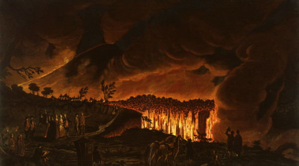 Ein Lavastrom des Vesuvs, 1776 from 