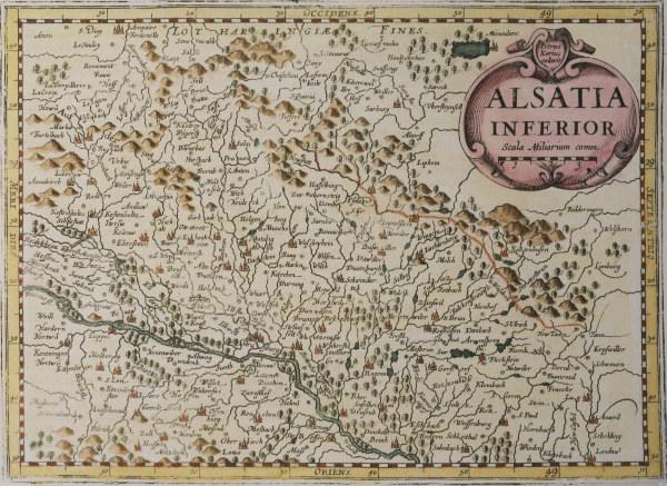 Alsace , Map from 