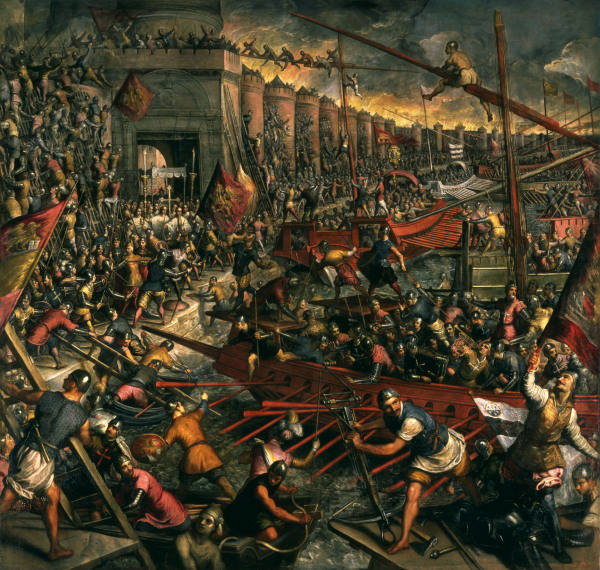 Eroberung von Konstantinopel / Tintorett from 