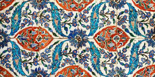 Eight Composite Iznik Polychrome Square Tiles, Circa 1575