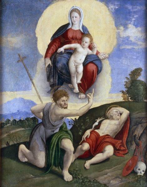 Francesco da Santacroce, Maria in Glorie from 
