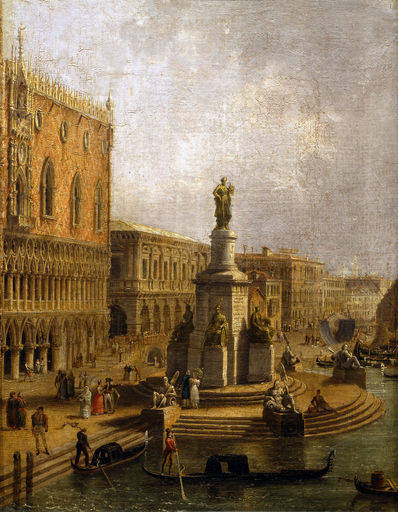Franz.I.v.Oe. Denkmal in Venedig / Gem. from 