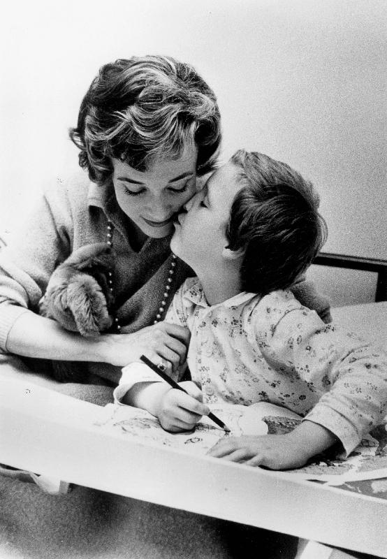 French Actress Micheline Presle with daughter Tonie Marshall from 